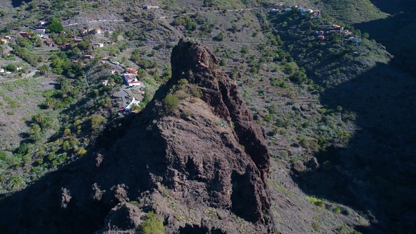 Drone Flight Over High Mountains