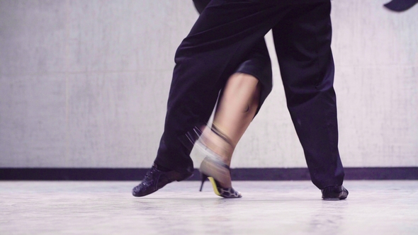 Legs of Professional Dancers Dancing Tango, Stock Footage | VideoHive