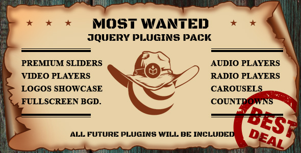 Most Wanted jQuery Plugins Pack