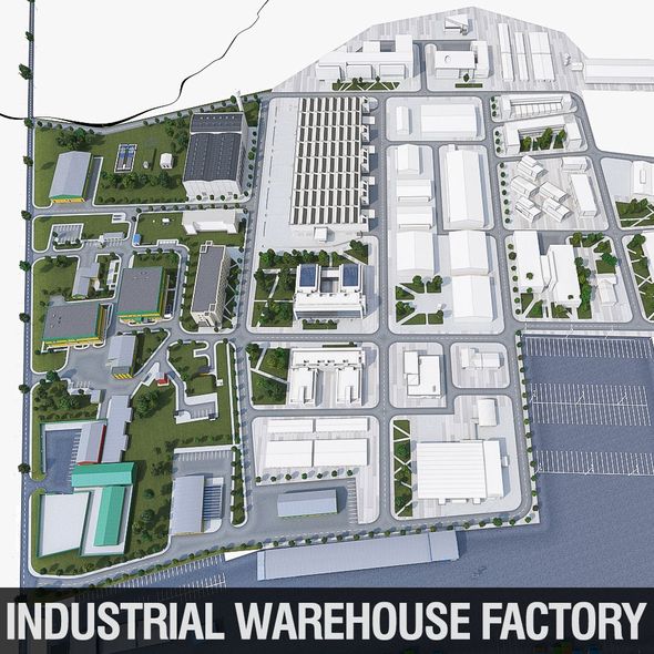 Industrial Factory - 3Docean 21943804