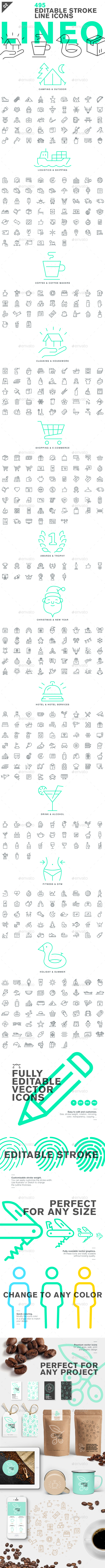 Lineo - Pack 2 - 495 Icons - Icons