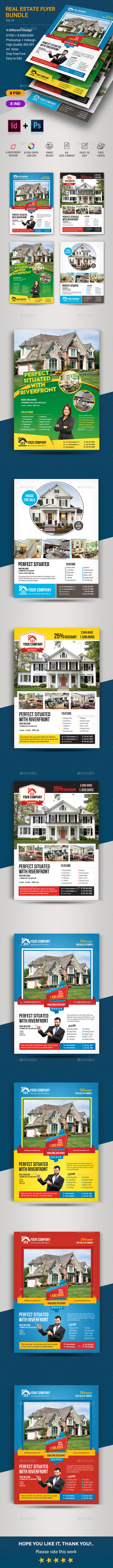 Real Estate Flyer Bundle - Corporate Business Cards