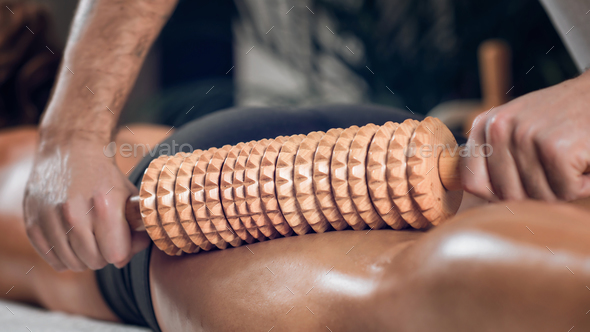 Anti Cellulite Madero Therapy Massage - Stock Photo - Images