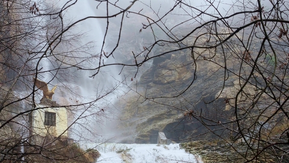 Waterfall and Mountain Stream