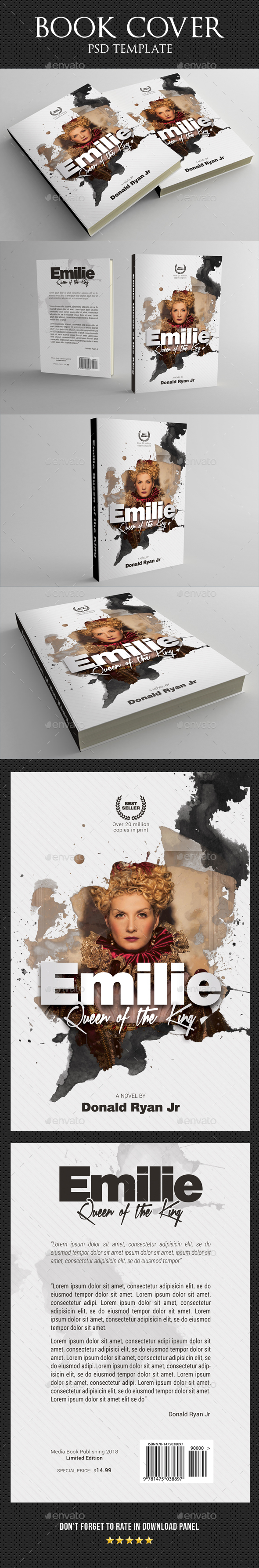 Book Cover Template 50 - Miscellaneous Print Templates