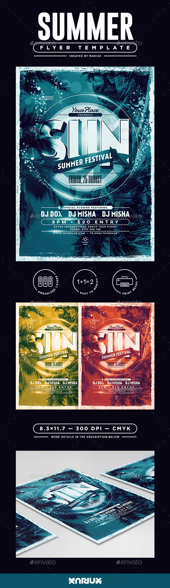 Summer Flyer/Poster - Clubs & Parties Events