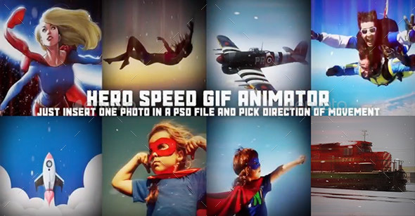Hero Scene Animator for Photoshop - Miscellaneous Photo Templates