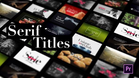 Serif Titles - Mogrt files