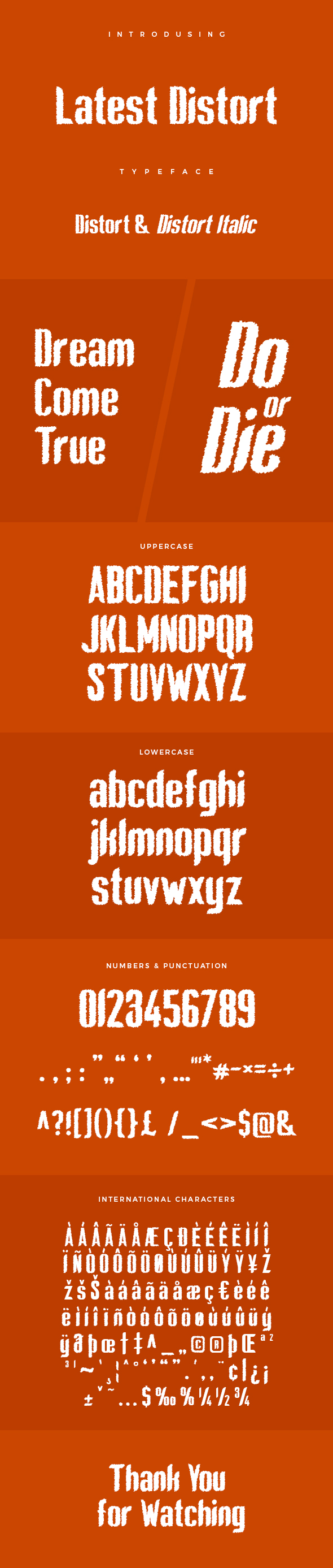 Latest Distort Typeface - Decorative Fonts