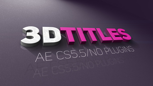 3D Titles - VideoHive 21946657