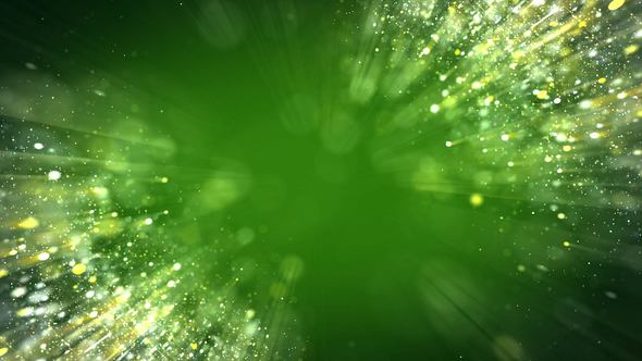 Light Green Particles Background 4k