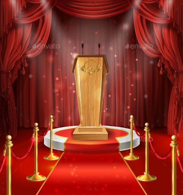 Vector Wooden Podium - Miscellaneous Vectors