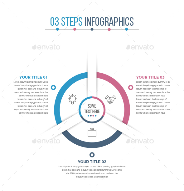 Business Circle Infographics (03 Steps) - Infographics