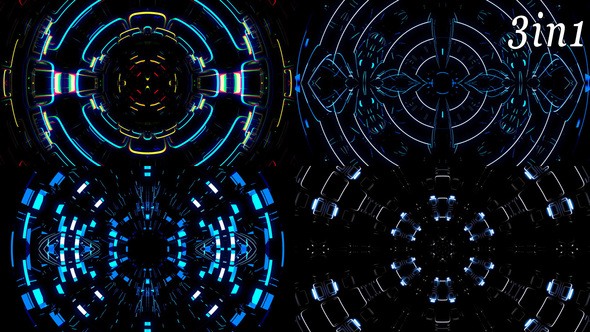 Minimal Techno - VJ Loop Pack (3in1)