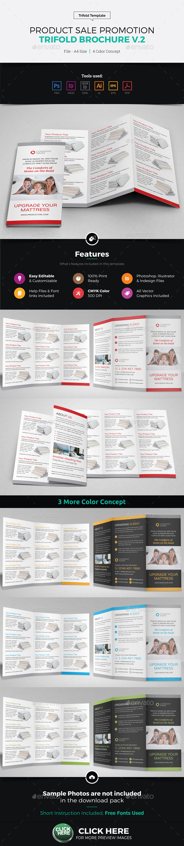 Product Sale Promotion Trifold Brochure v2 - Catalogs Brochures