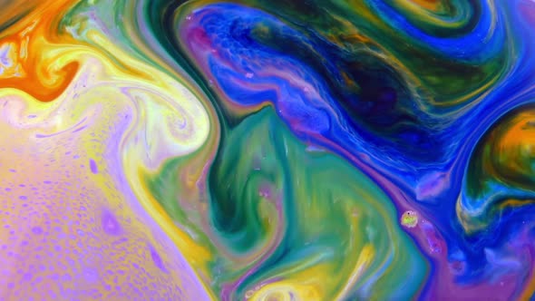 Abstract Colorful Fluid Paint Background 21