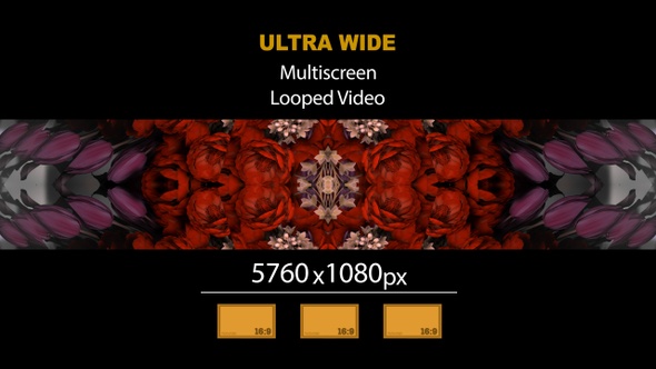 Ultra Wide HD Bouquet Flowers Reflex 03