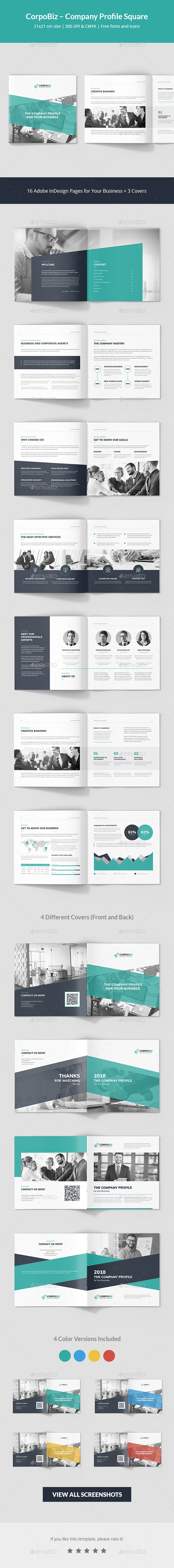 CorpoBiz Business and Corporate Company Profile Square