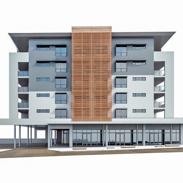 Modern Apartment Building - 3Docean 21951405