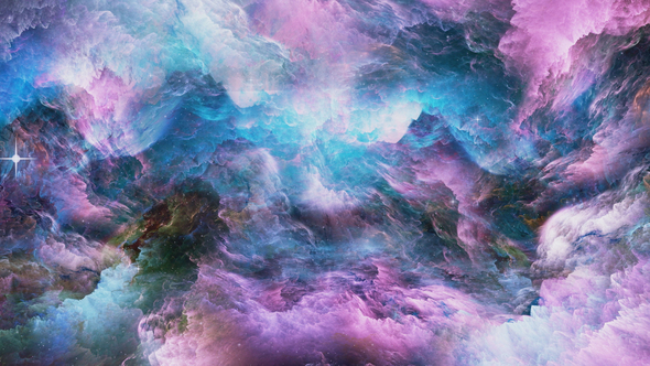 Flying in a Colorful Space Abstraction, Motion Graphics | VideoHive