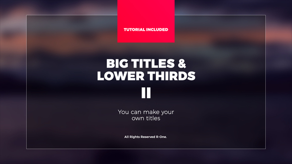 Big TitlesLower Thirds - VideoHive 21951929