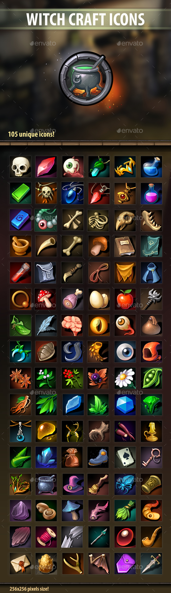 Witch Craft Icons - Miscellaneous Game Assets