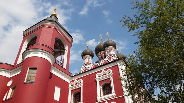 Temple of Tikhvin Icon of Mother of God in Moscow, Russia