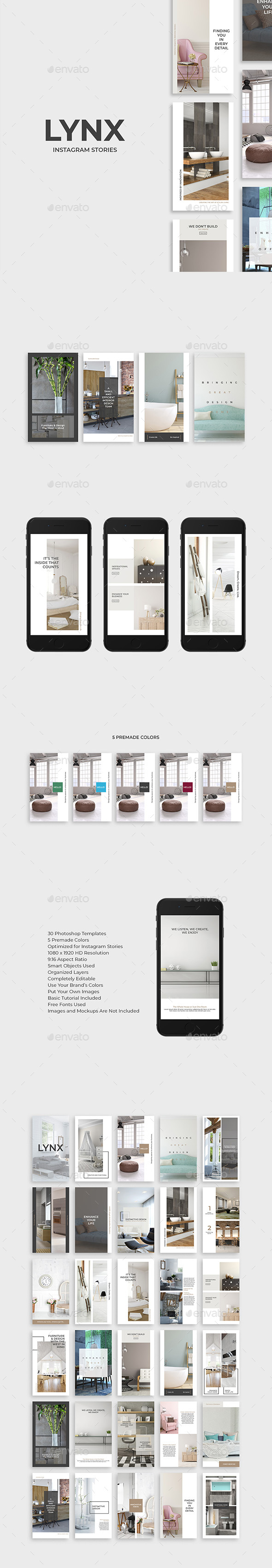 Lynx Instagram Stories - Social Media Web Elements
