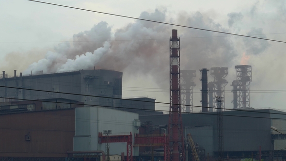 Emissions From Chimneys, Flames and Toxic Fumes, Stock Footage | VideoHive