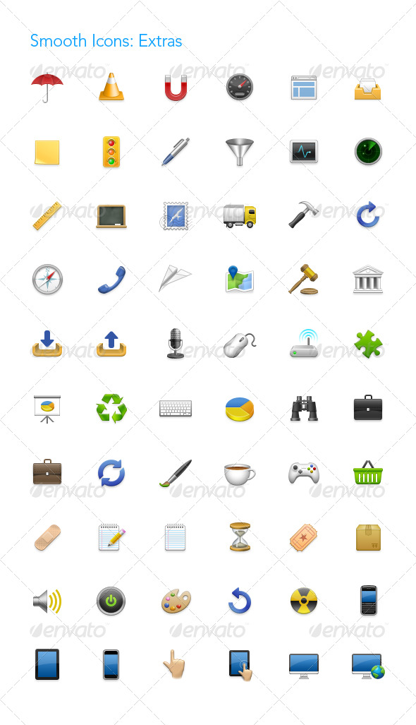 Smooth Icons: Extras - Web Icons