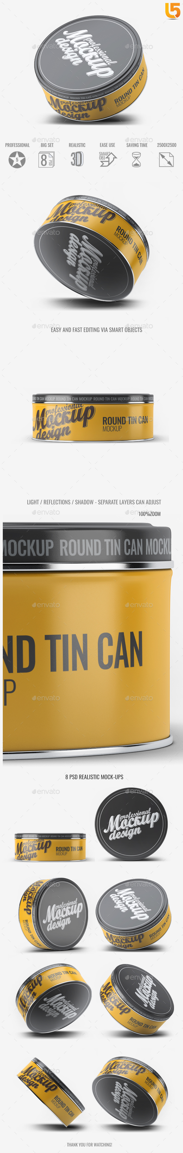 Download Round Tin Can Mock Up By L5design Graphicriver