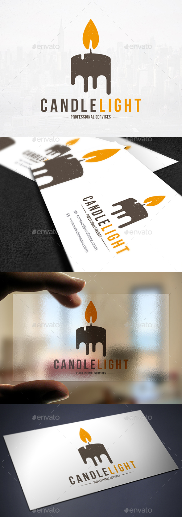 Candle Light Logo Template - Objects Logo Templates