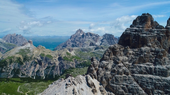 National Nature Park Tre Cime In the Dolomites Alps. Beautiful Nature ...