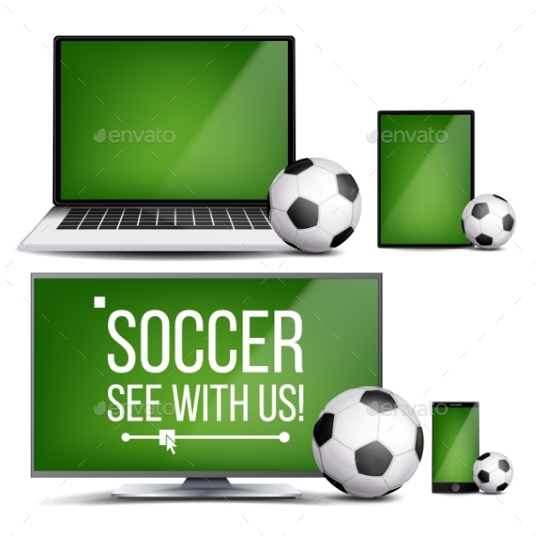 Soccer Application Vector - Sports/Activity Conceptual