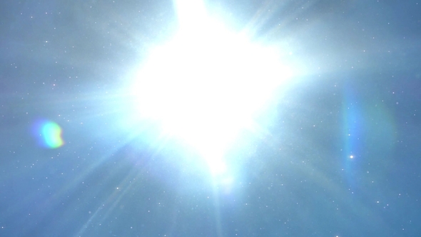 Light Rays Shining Through Blue Clean Water. Underwater Sunlight Background alt