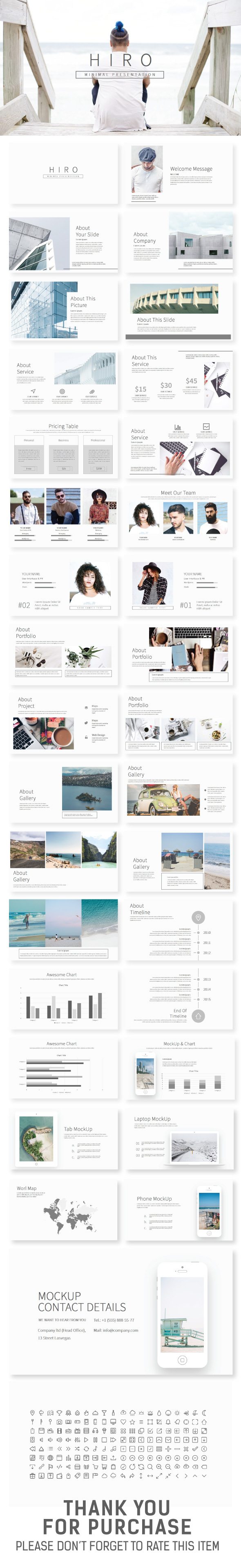 HIRO Minimal Presentation - Creative PowerPoint Templates