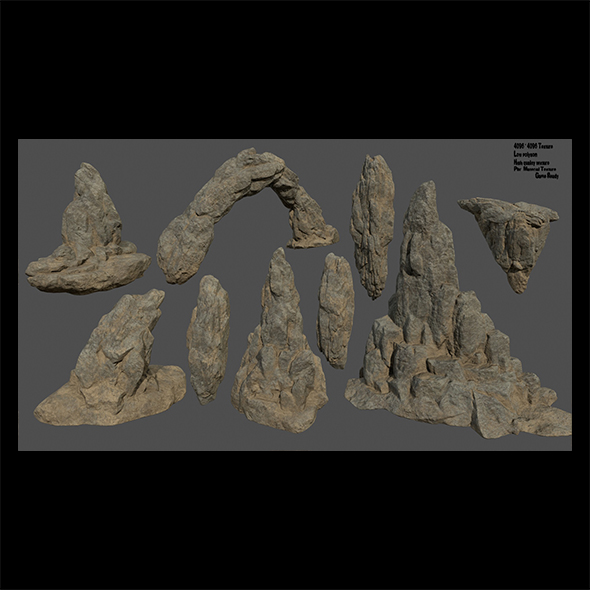 desert rocks - 3Docean 21959375