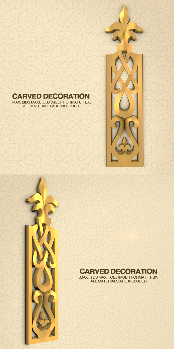 Carved Decoration - 3Docean 21959698