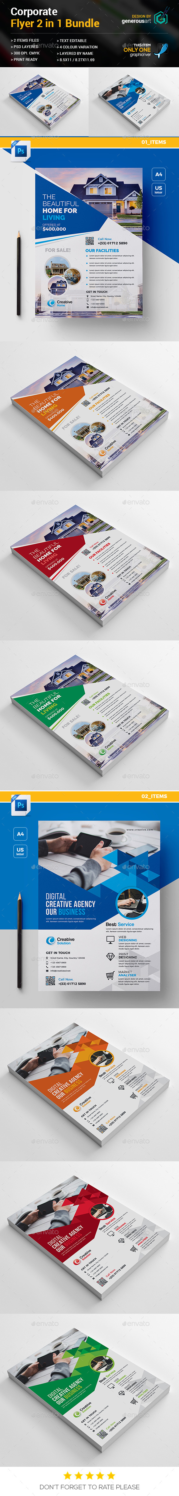 Flyer Bundle 2 in 1 - Corporate Flyers