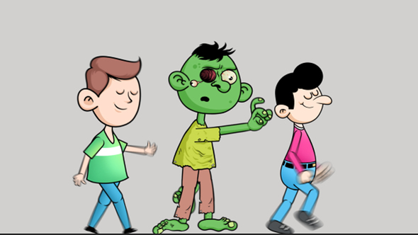 3 Different Walk Cycle Pack alt