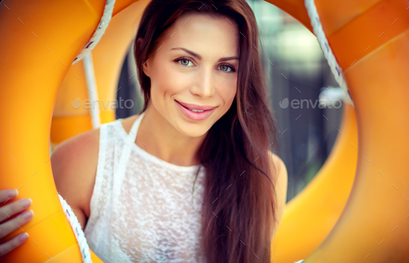 Beautiful woman portrait - Stock Photo - Images