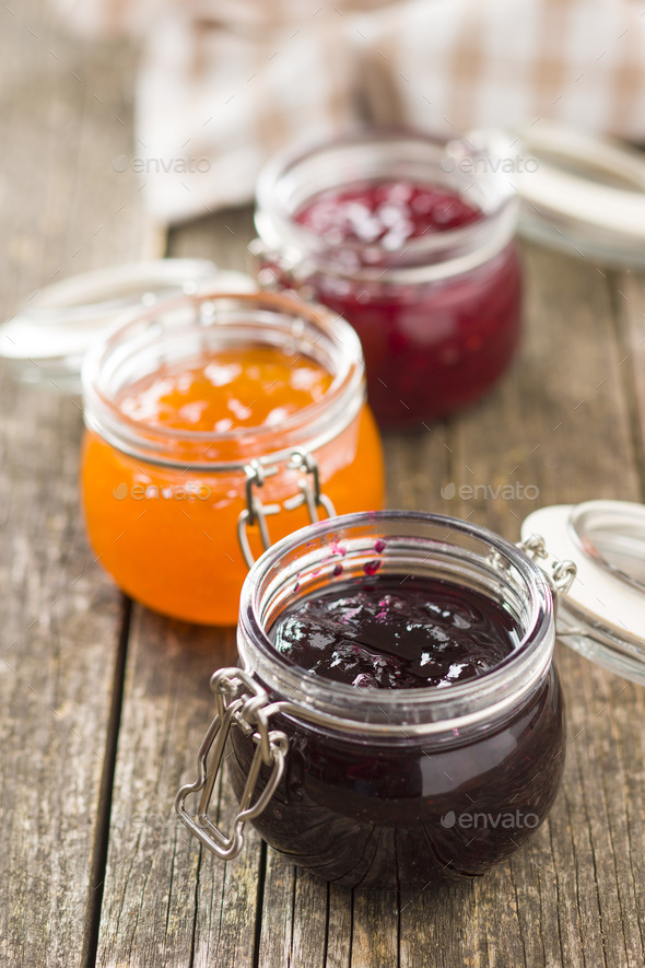 Fruity jam jelly in jar. Stock Photo by jirkaejc | PhotoDune