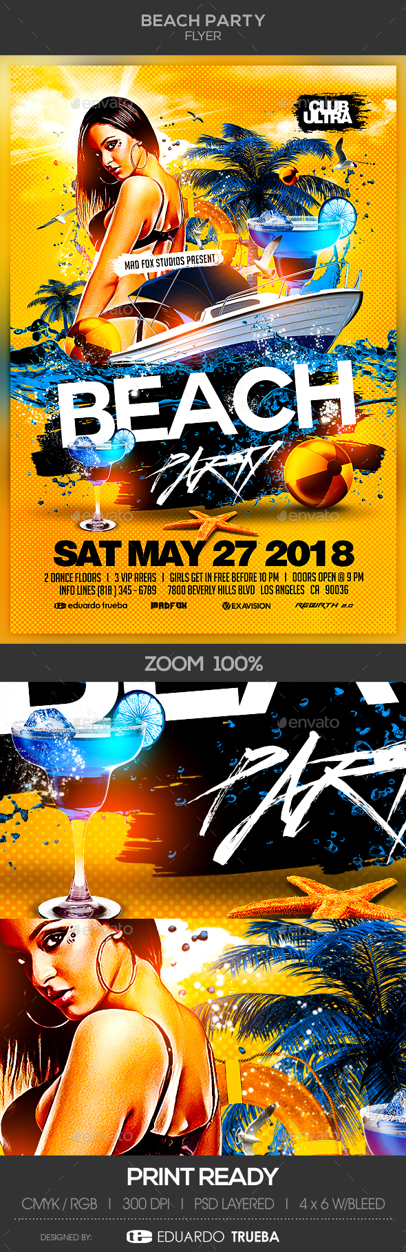 Beach Party Flyer - Clubs & Parties Events