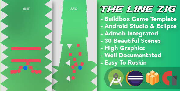 The Line Zig - Android Studio & Eclipse & Buildbox Template Easy To Reskin - CodeCanyon Item for Sale