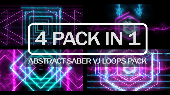 Abstract Saber VJ Loops Pack