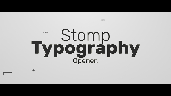 Stomp Typography Opener - VideoHive 21961154