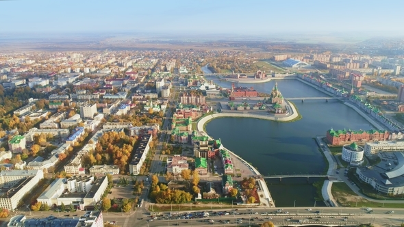 Cityscape at Autumn Day, Yoshkar-Ola, Russia