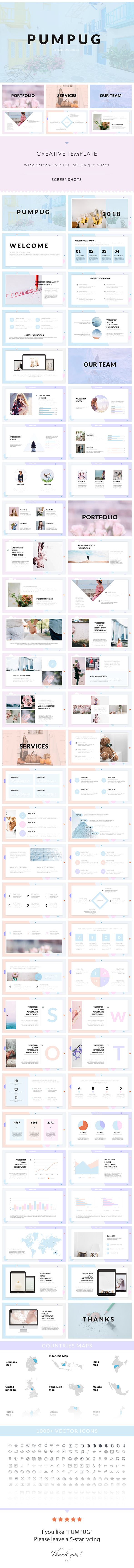 Pumpug - Creative Keynote Presentation Template - Creative Keynote Templates