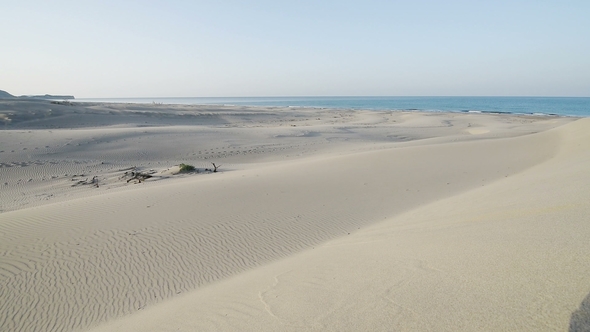 Sand in the Desert, Sand Dunes on the Shores of the Turkish Sea