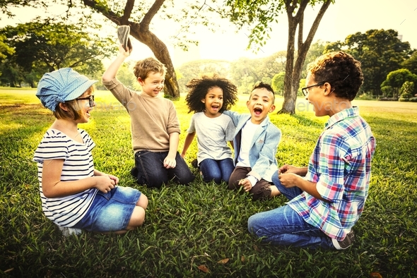 Happy Kids In The Park Stock Photo By Rawpixel Photodune